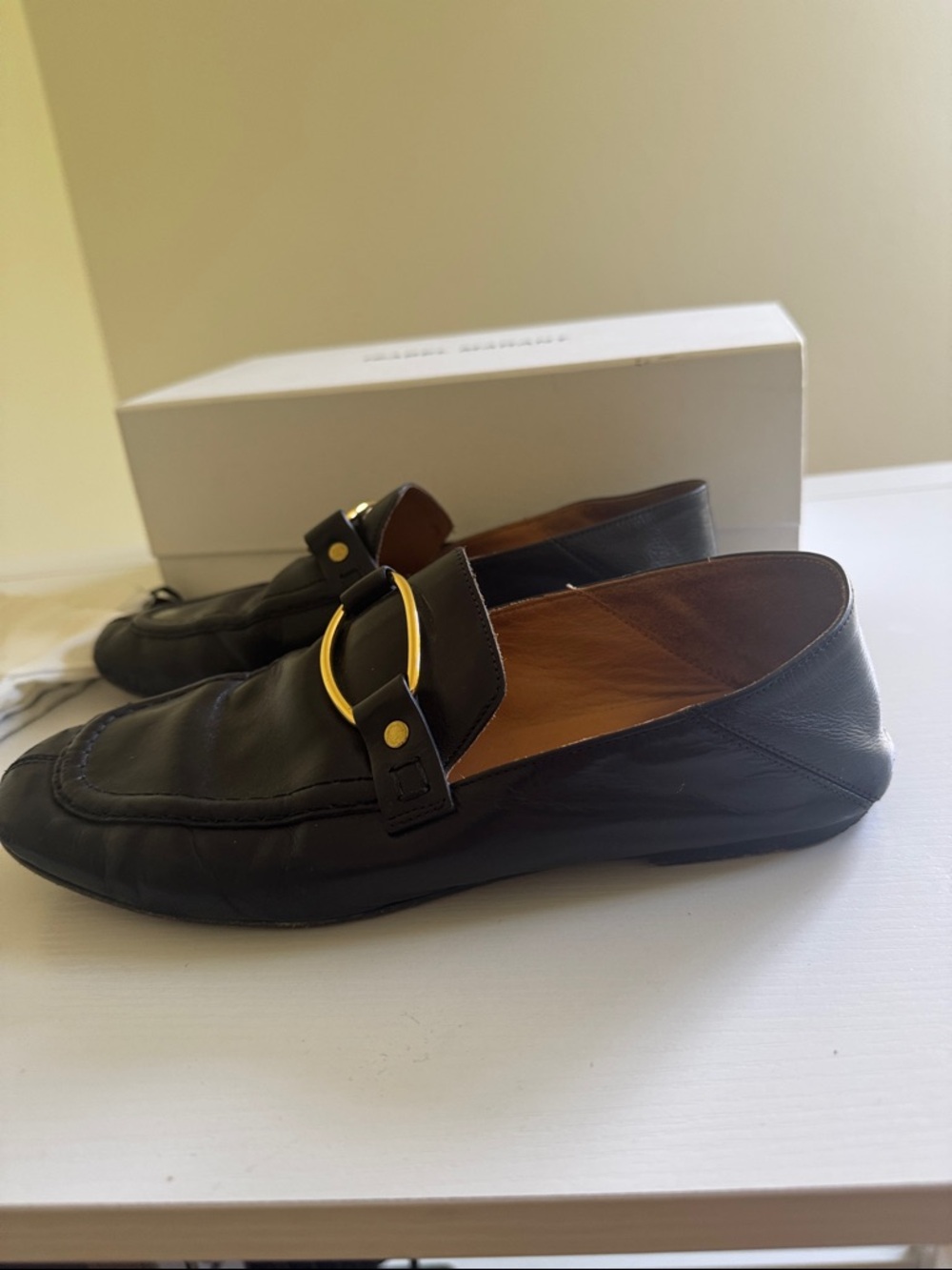 Isabel Marant black Ferlyn loafers size 37 - Picture 2 of 6